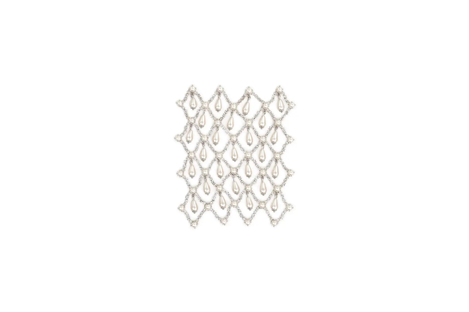 Jewel accessory with rhinestones and pearls