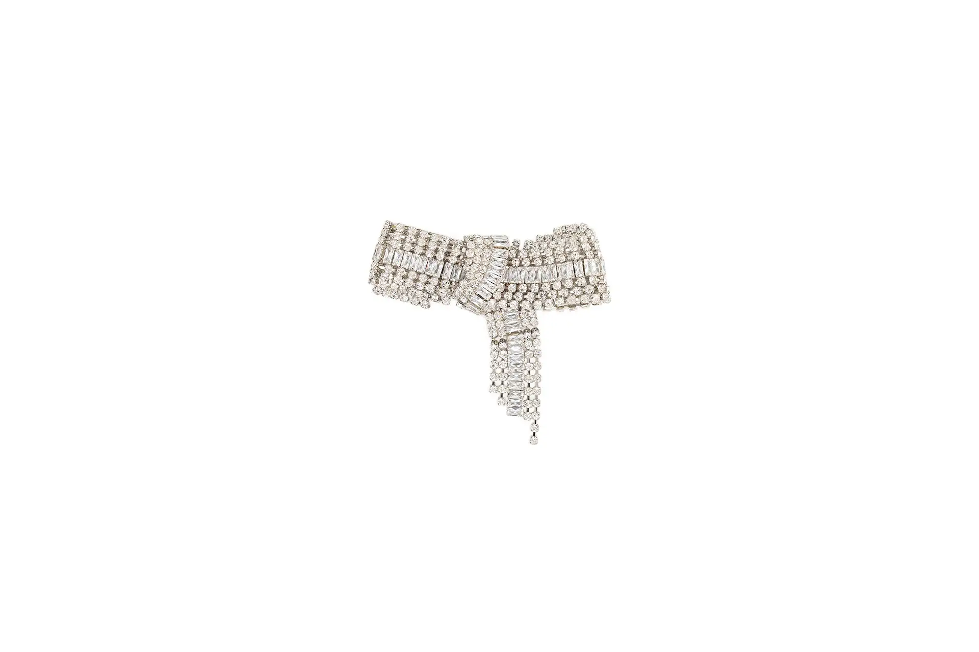 Decorative bow with rhinestones