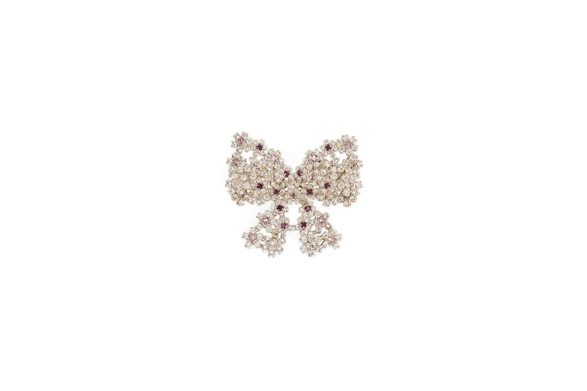 Decorative bow with rhinestones