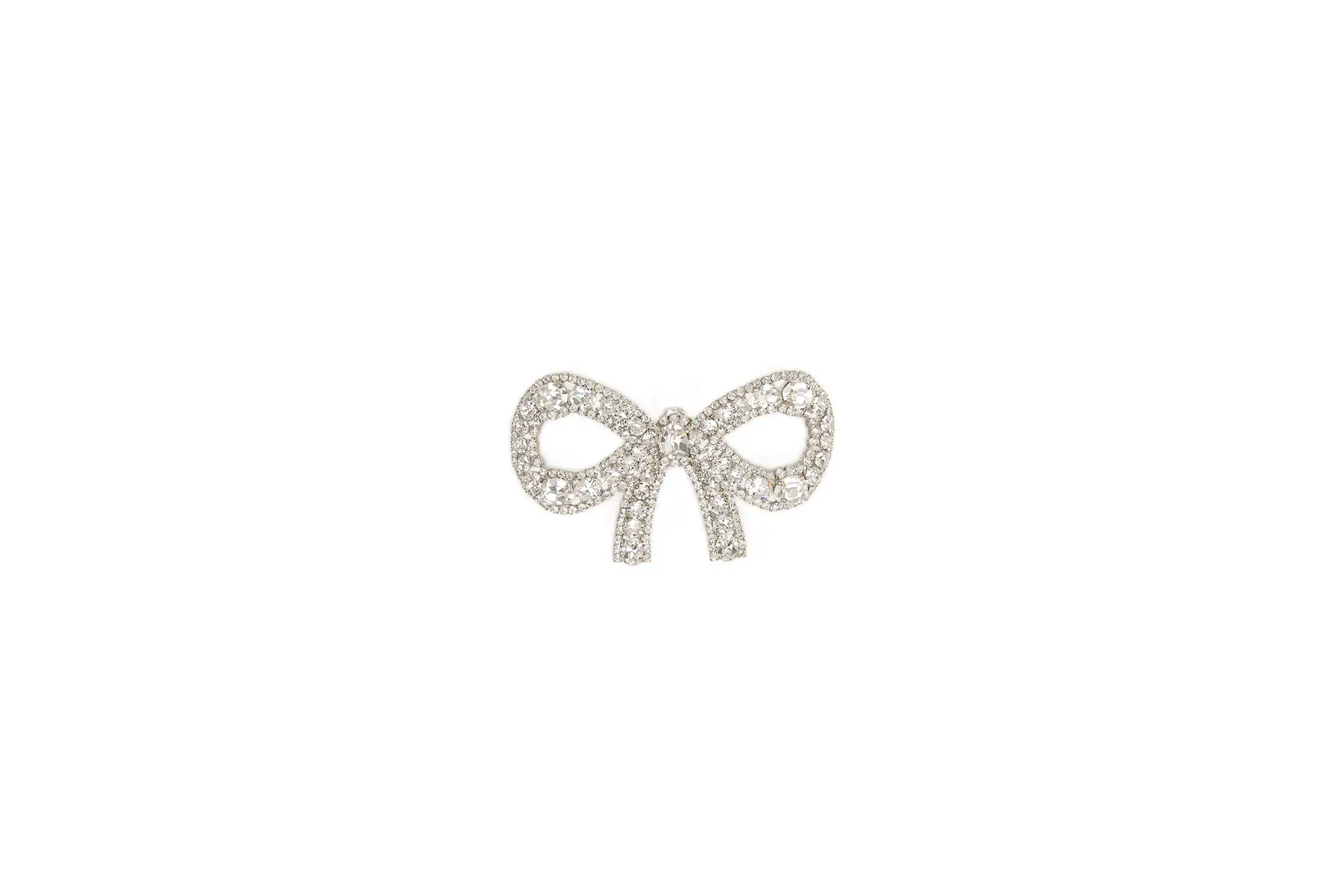 Decorative bow with rhinestones