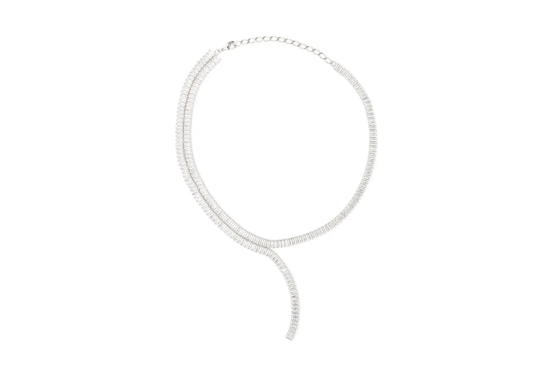 Necklace with rhinestones