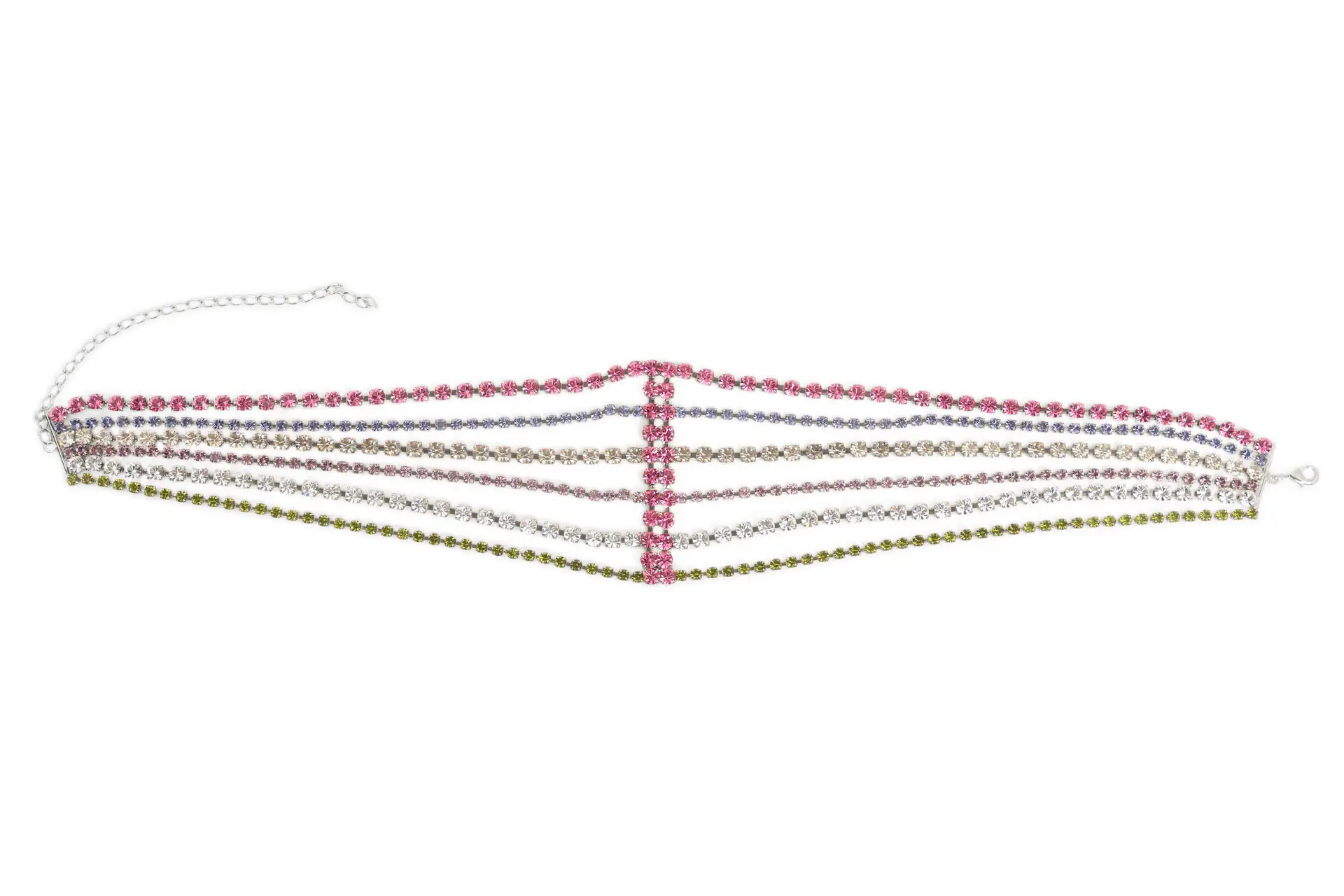 Accessory for hair with rhinestones