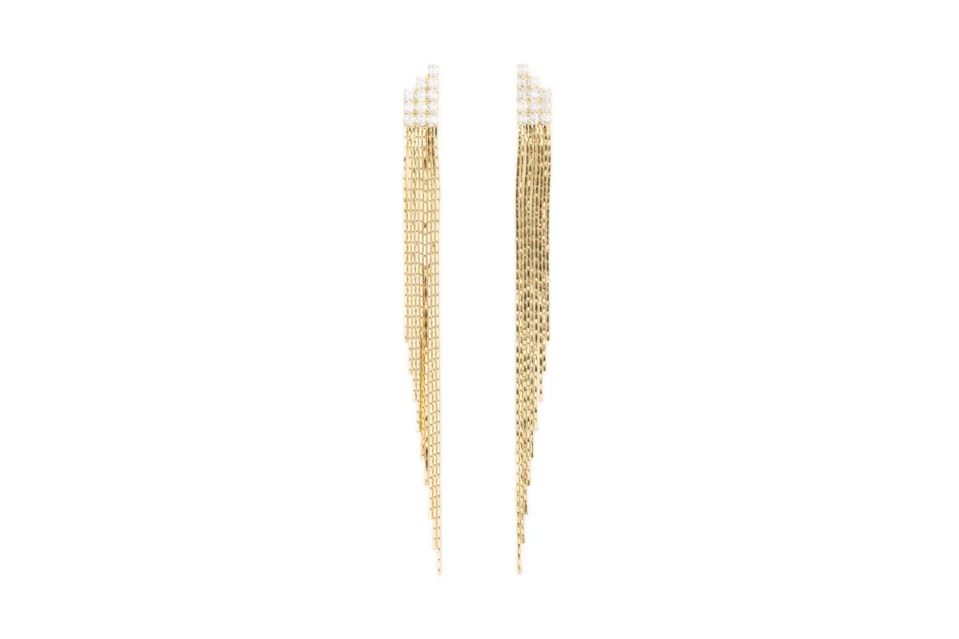 Earrings with rhinestones