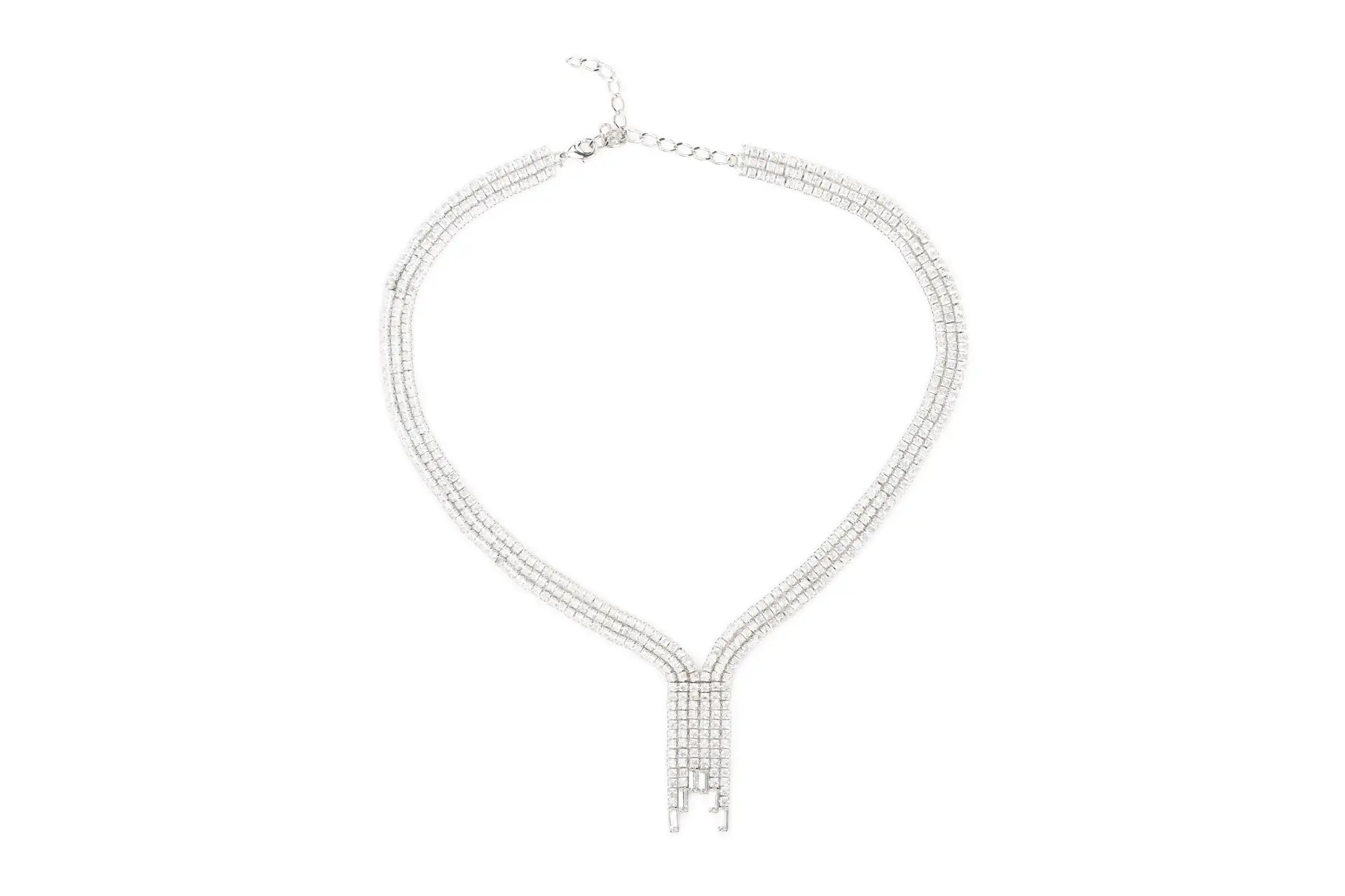 Necklace with rhinestones
