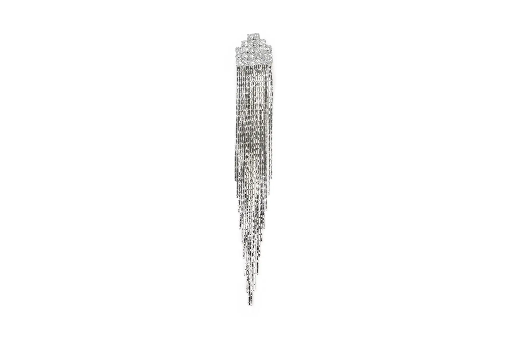 Earrings with rhinestones