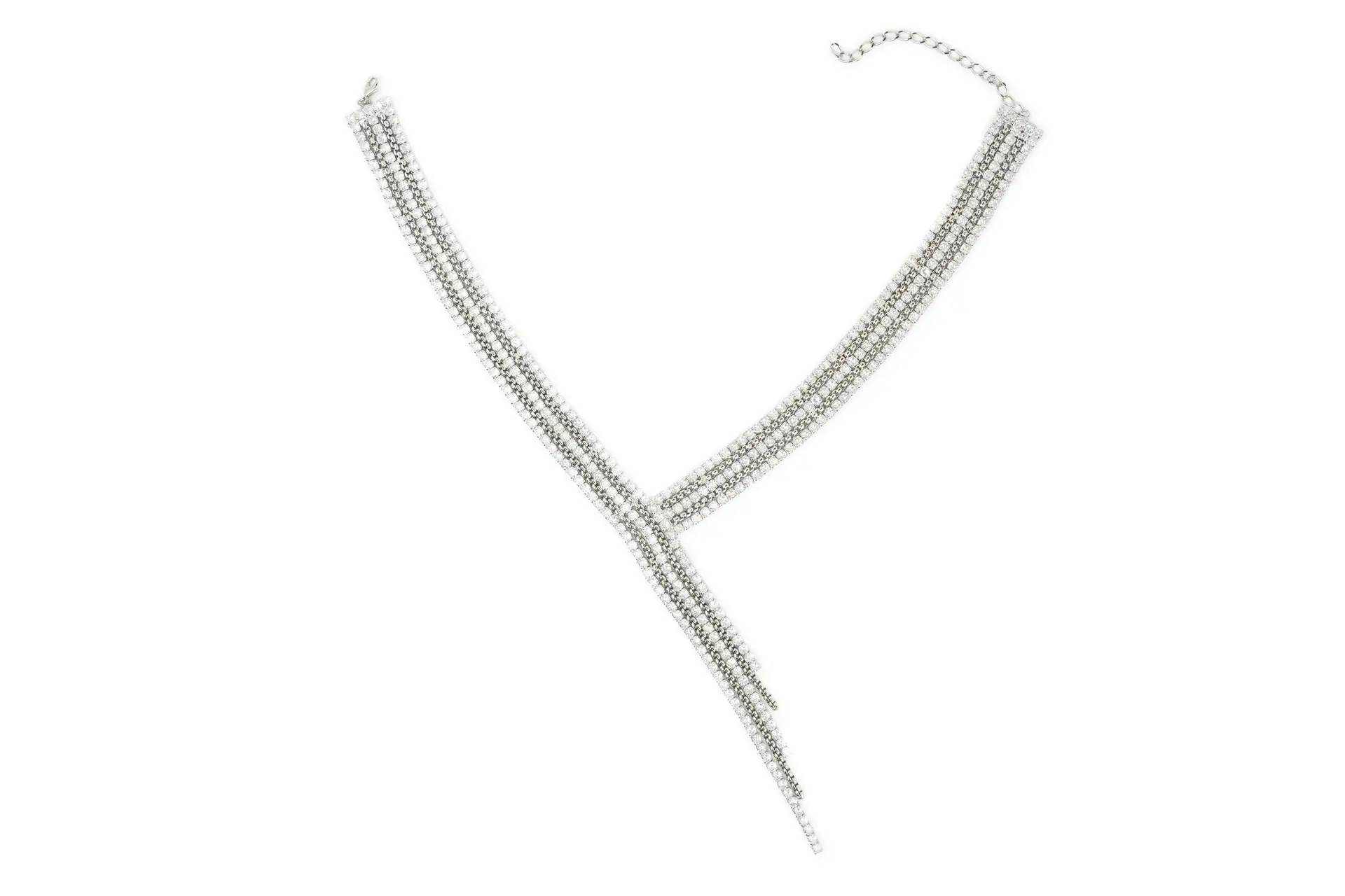 Necklace with rhinestones