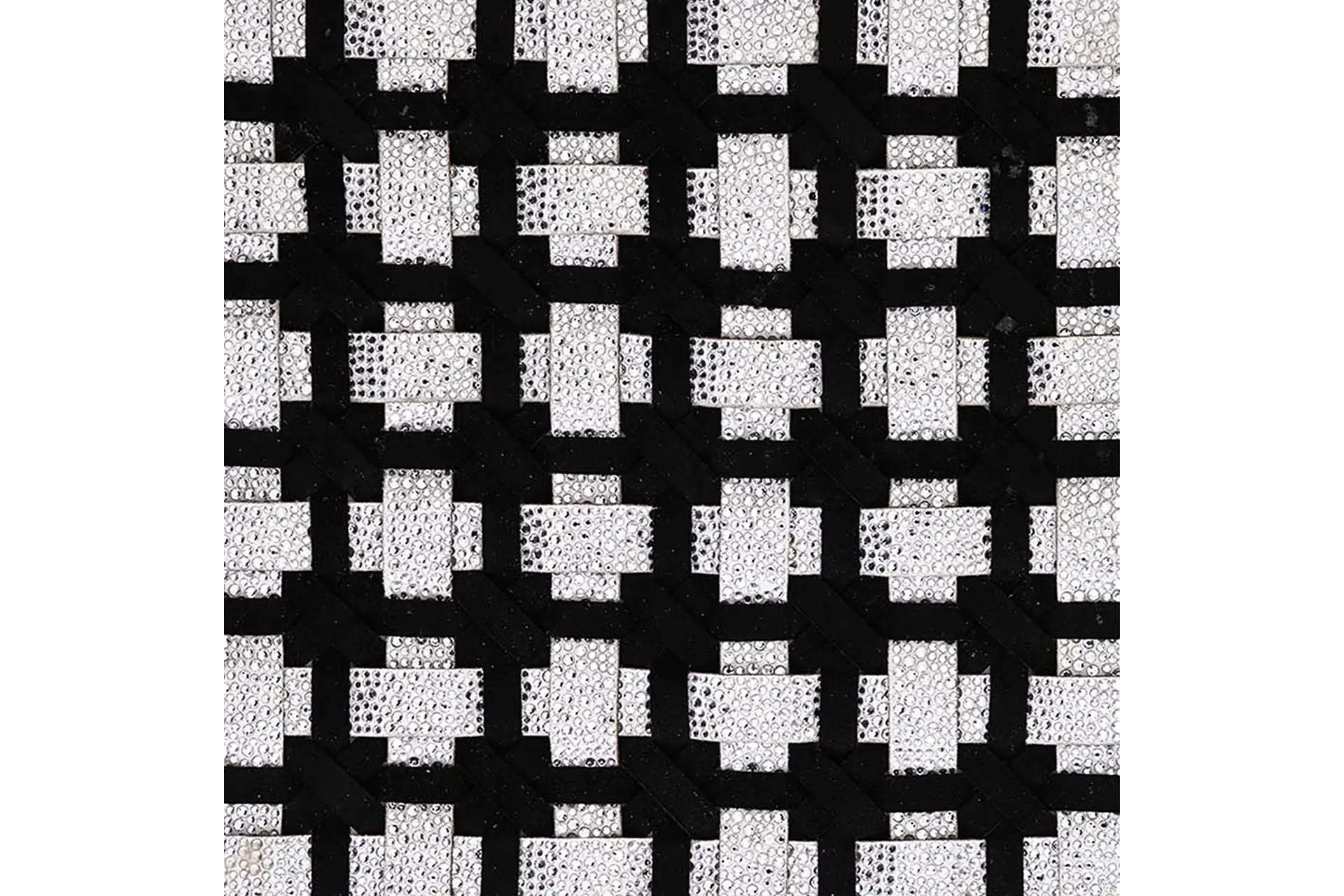 Laser cutting, braiding and application of thermal adhesive rhinestones