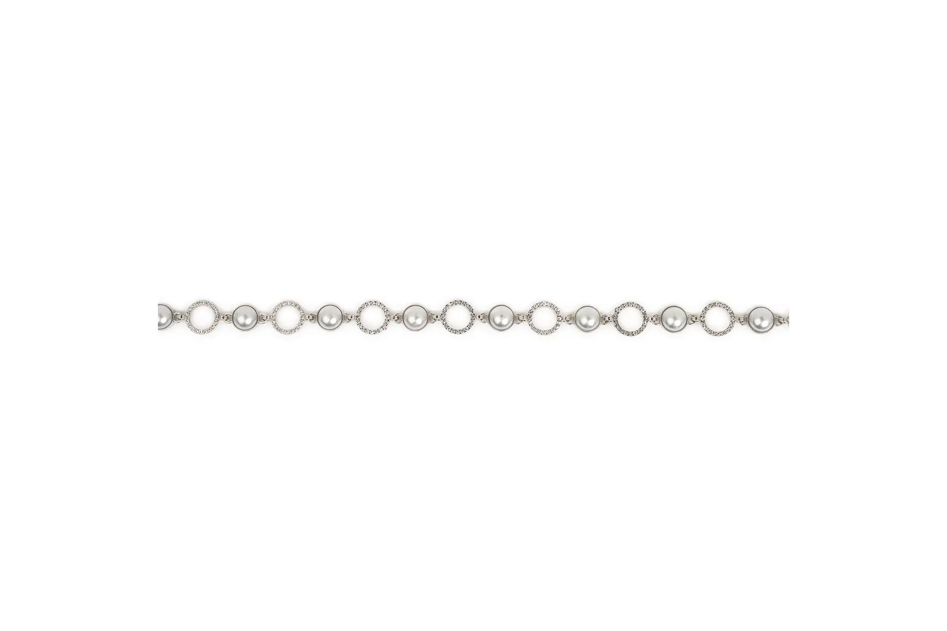 Catena gioiello con pietre e perle