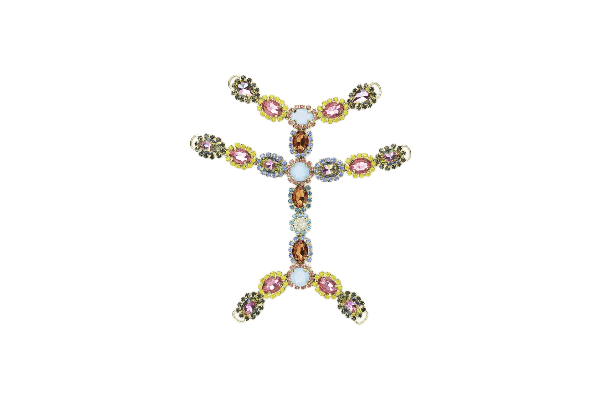 Jewel clamp with stones