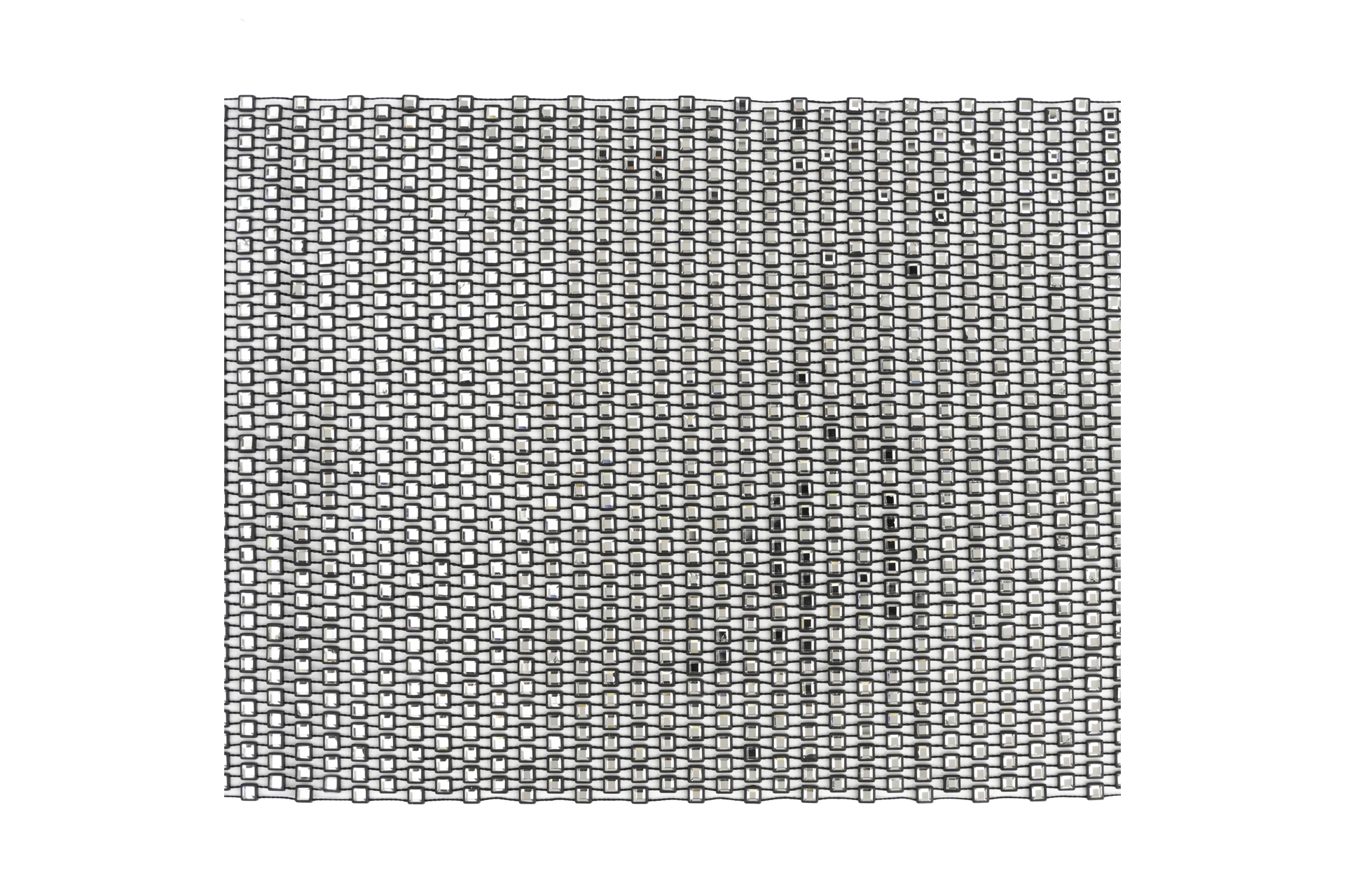 Fishnet trimmings with rhinestones