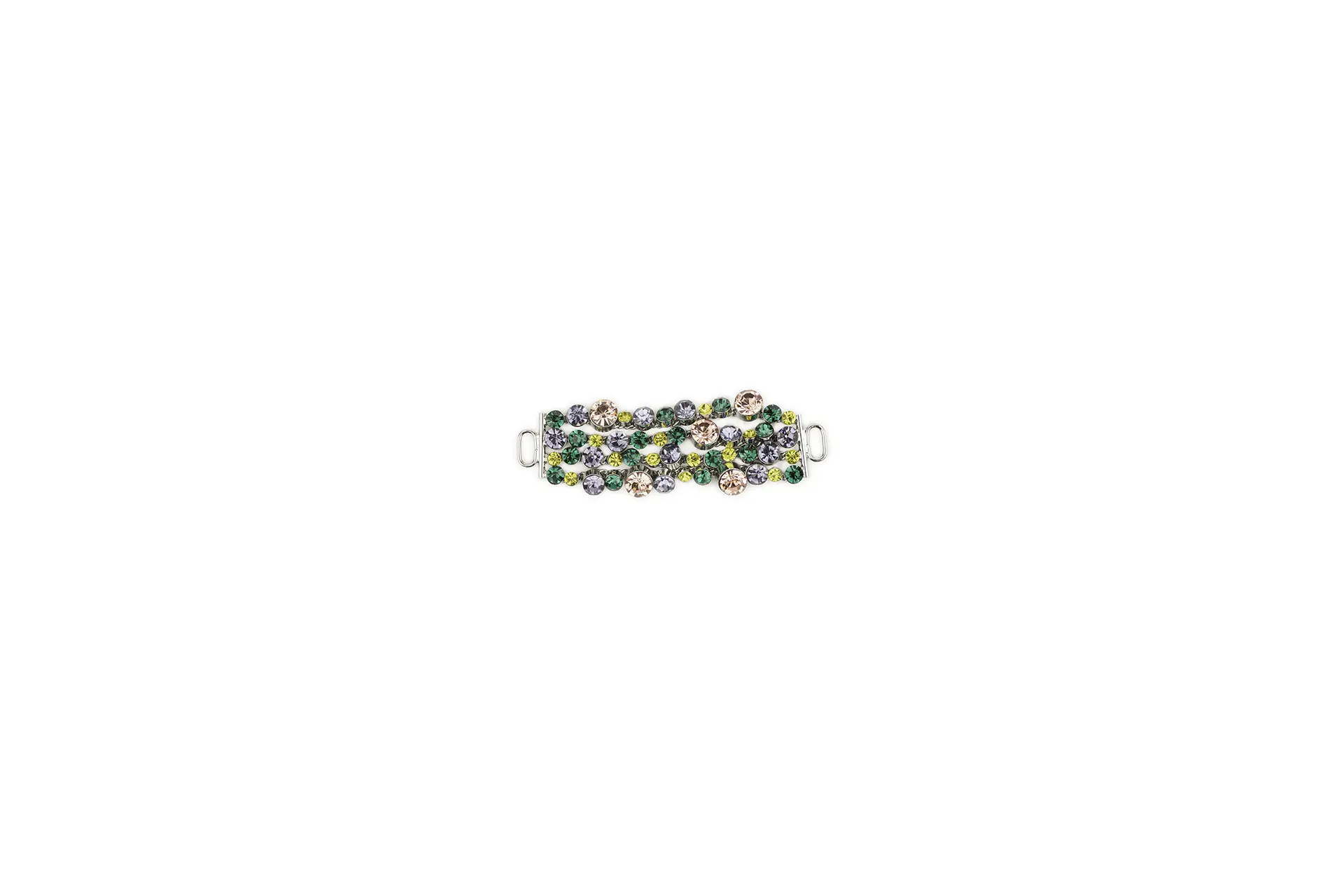 Jewel clamp with rhinestones