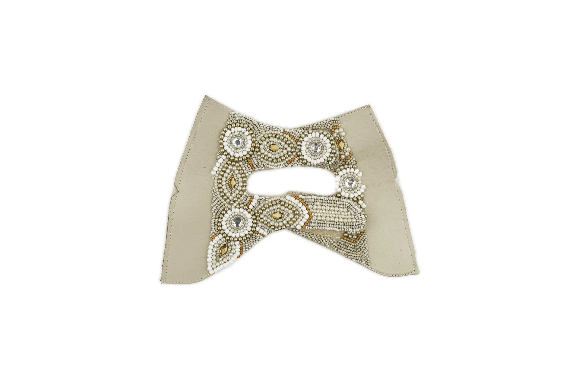 Upper with beads
