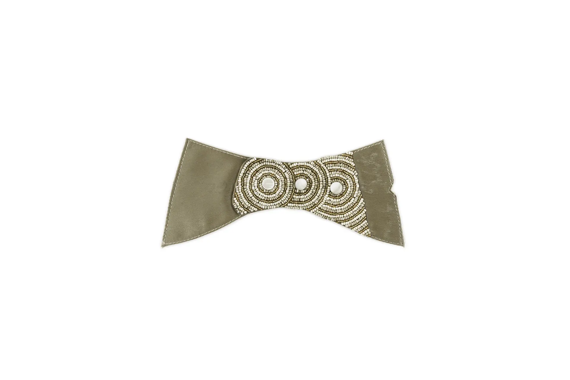 Upper with beads