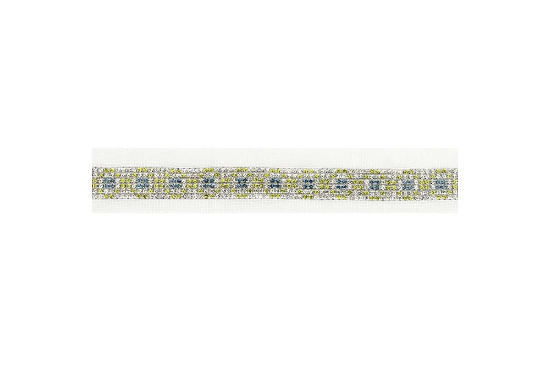 Passamaneria a rete con strass