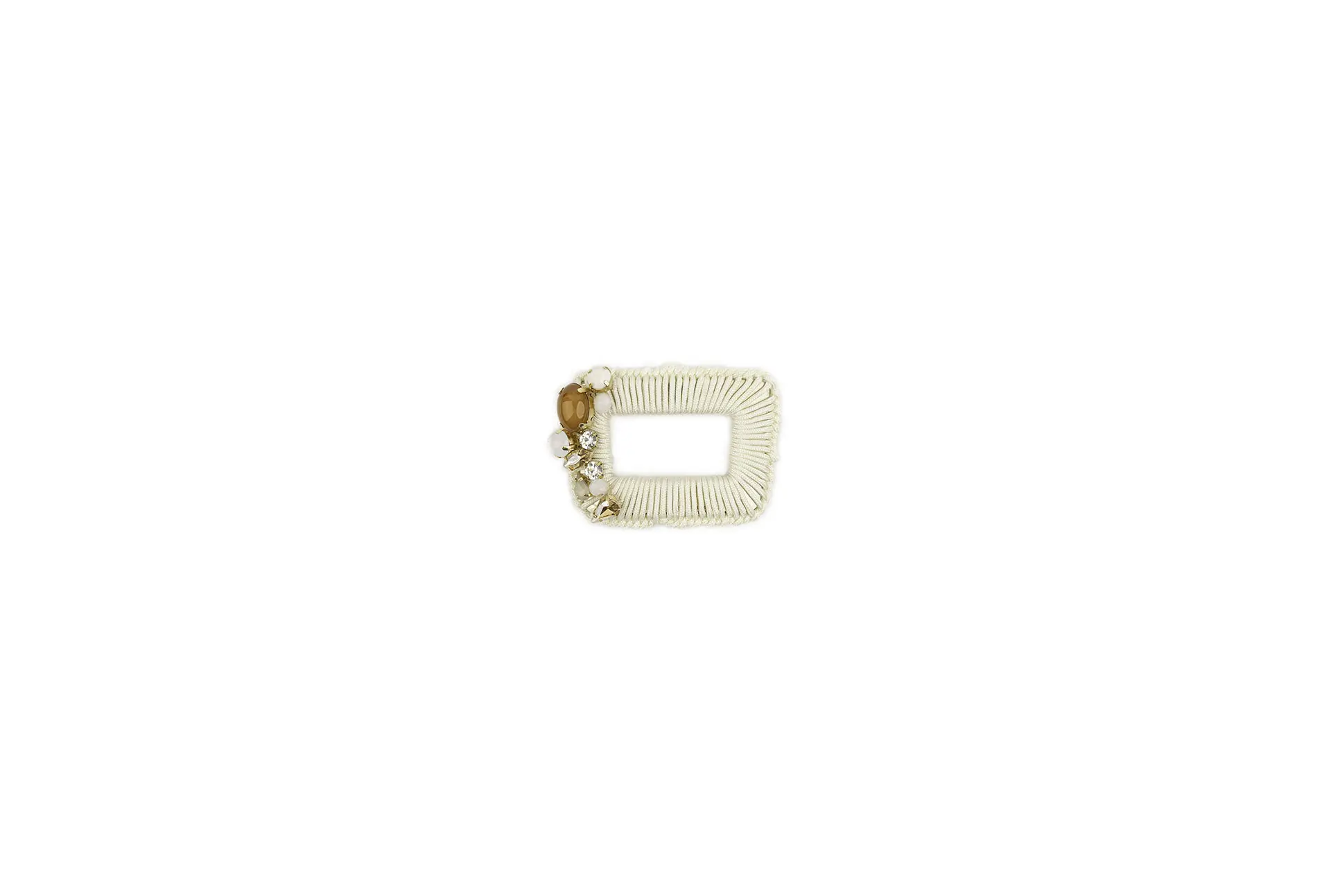 Guarnizione gioiello con pietre, strass e perle