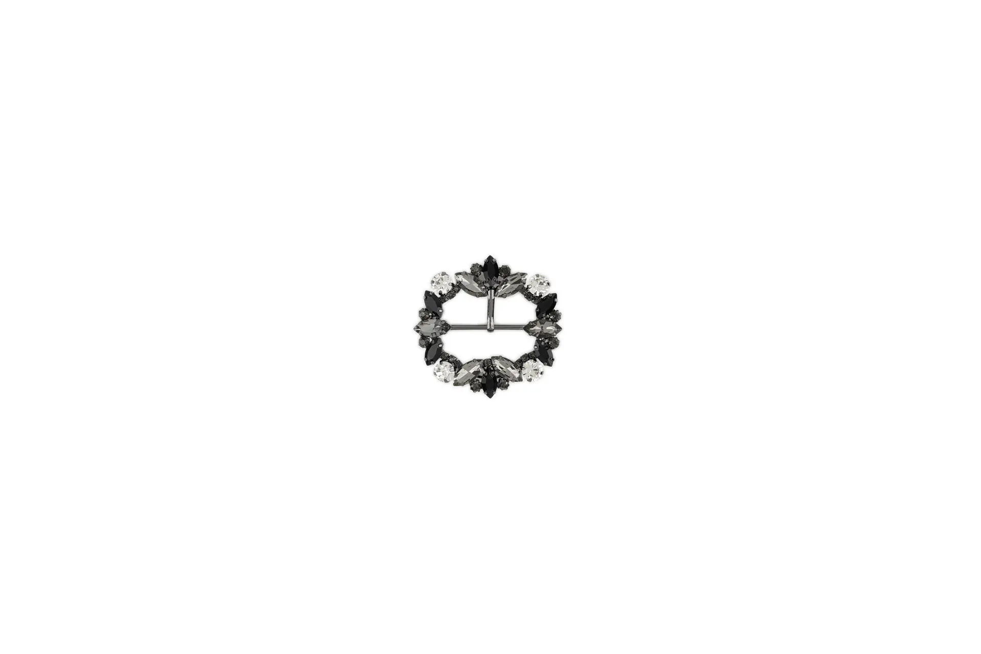 Fibbia gioiello con pietre