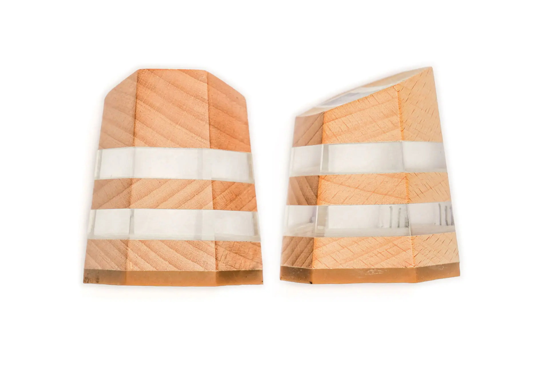 Wooden and Plexiglass heel