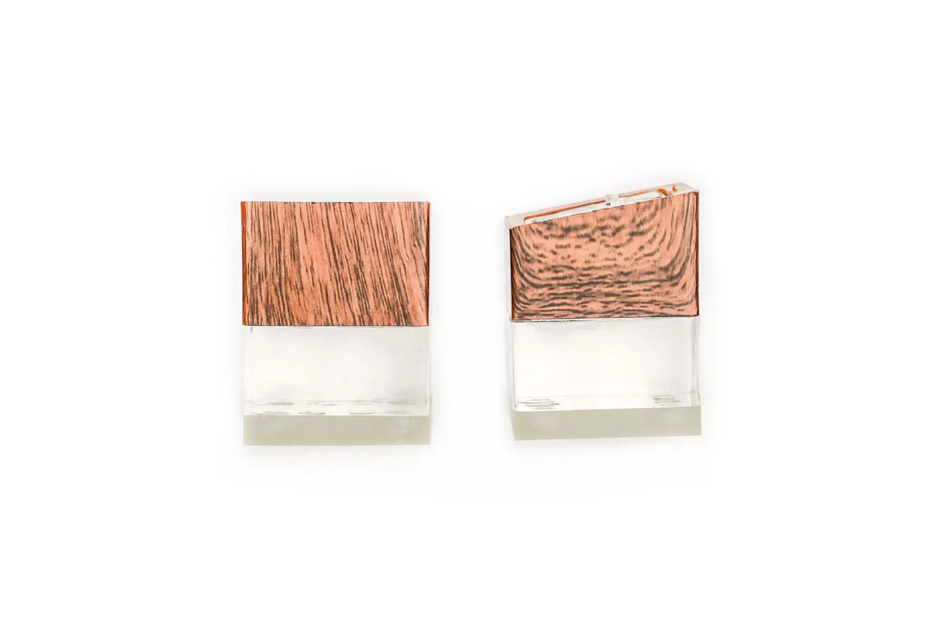 Wooden and Plexiglass heel
