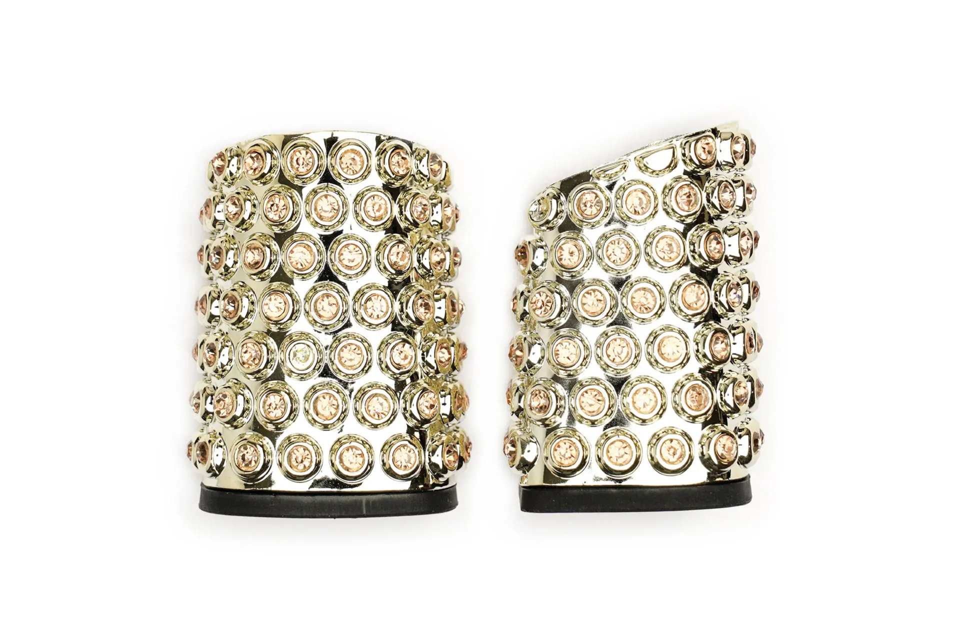 Jewel heel with stones