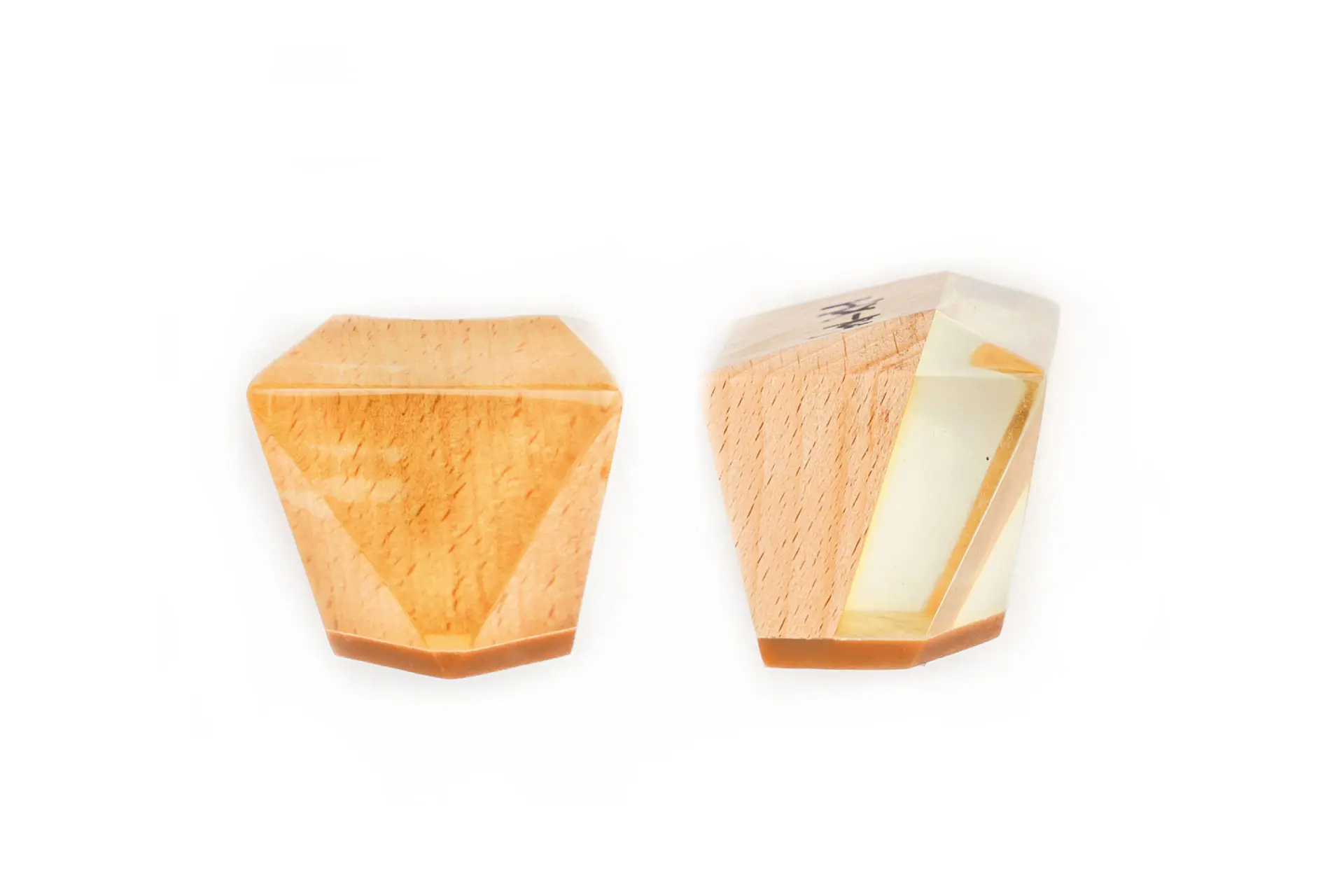 Wooden and Plexiglass heel