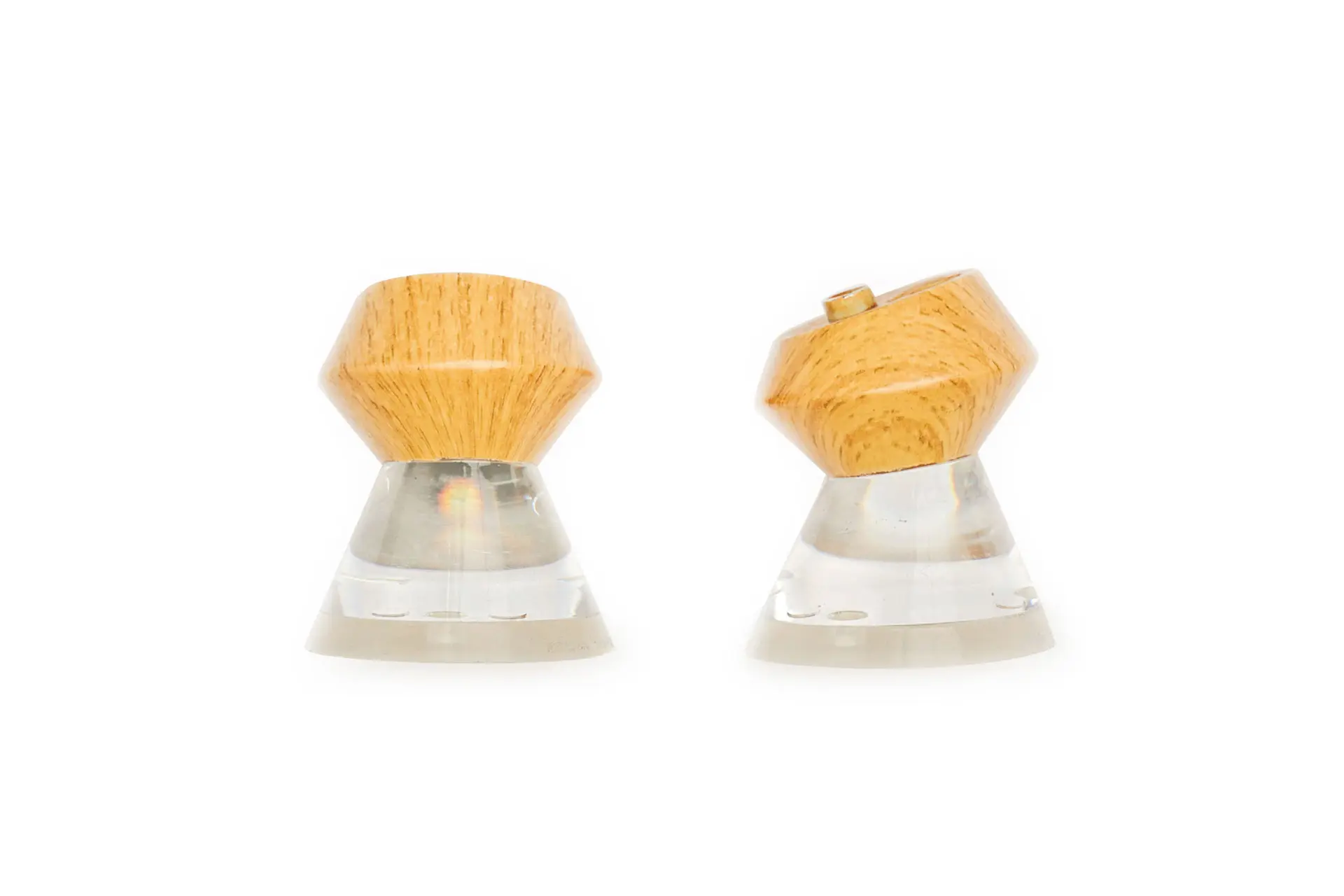 Wooden and Plexiglass heel