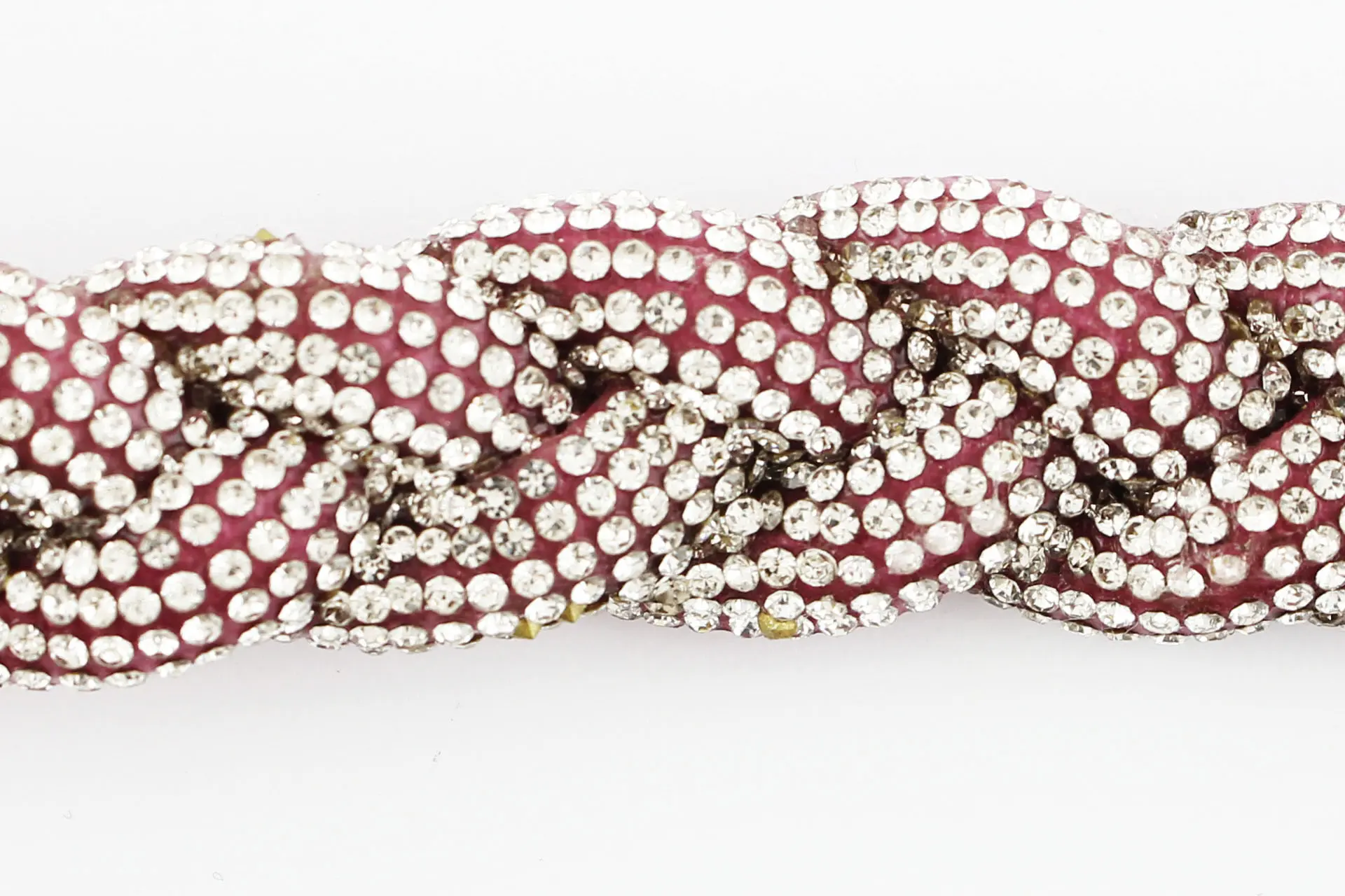 Passamaneria intrecciata con strass